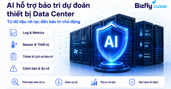 AI hỗ trợ bảo trì dự đoán thiết bị Data Center cho đội SRE vận hành hạ tầng dữ liệu