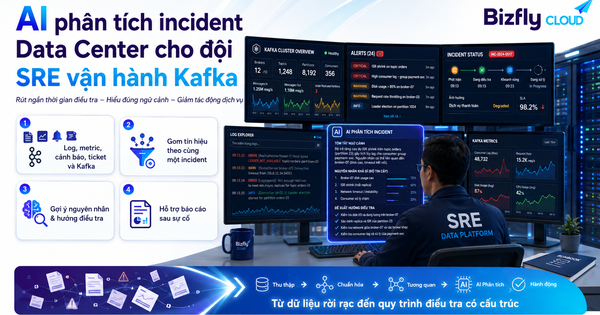 AI phân tích incident Data Center cho đội SRE vận hành Kafka