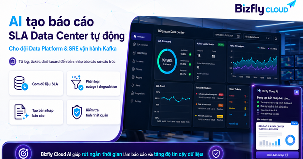 AI tạo báo cáo SLA Data Center tự động
