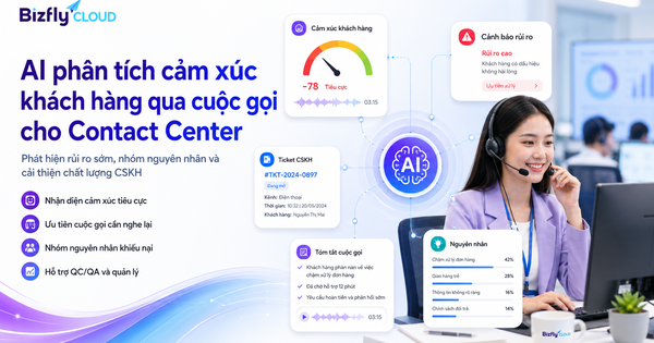 AI phân tích cảm xúc khách hàng qua cuộc gọi cho Contact Center
