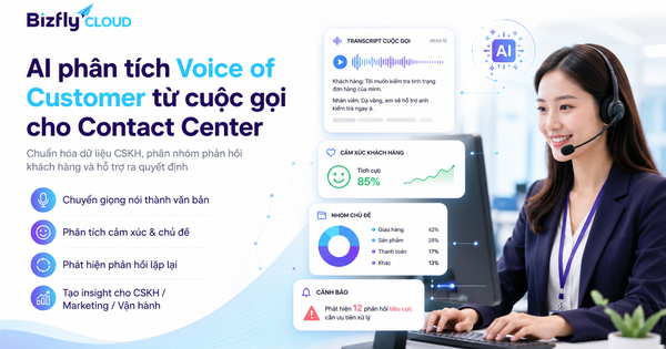 AI phân tích Voice of Customer từ cuộc gọi cho Contact Center