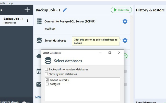 Cách backup PostgreSQL database