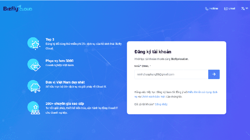 Hướng dẫn tự tạo Cloud Server dùng thử miễn phí