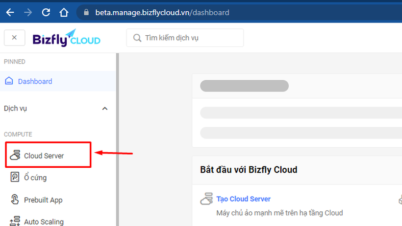 Hướng dẫn thay đổi cấu hình CPU và RAM cho server trên Bizfly Cloud