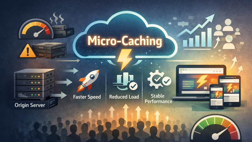 Micro-caching giúp tăng tốc website và giảm tải origin