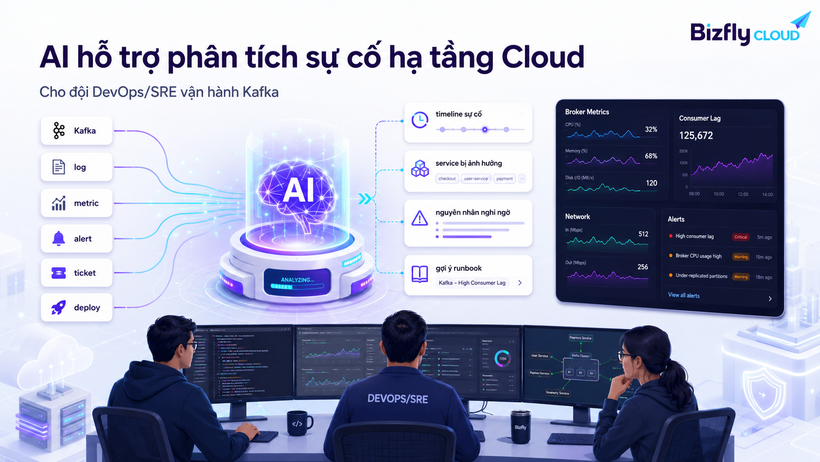 AI hỗ trợ phân tích sự cố hạ tầng Cloud cho đội DevOps/SRE vận hành Kafka