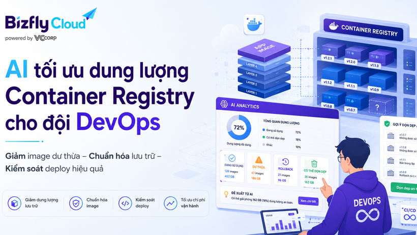 AI tối ưu dung lượng Container Registry cho đội DevOps